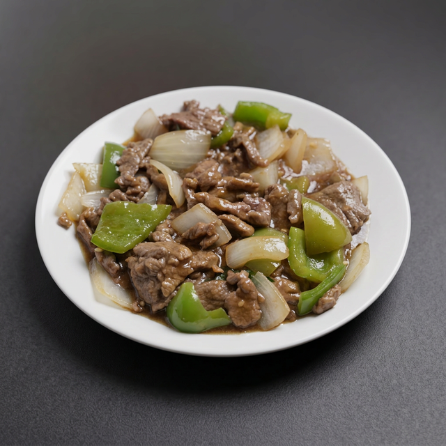 Green Pepper Beef.