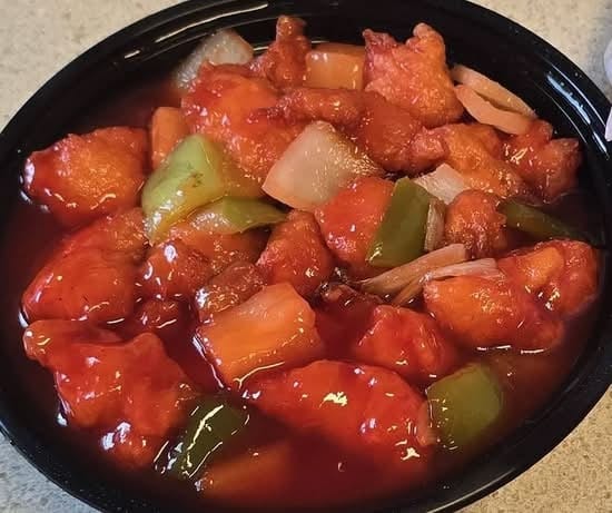 Sweet and Sour Chicken.